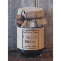 Primitive Rustic Country Handmade Grandma's Kitchen Scented Jar Candle   282295073892